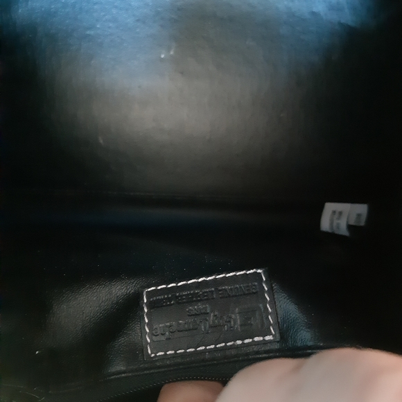 Guy Laroche Black Vintage Doctor Hand Bag Structured Minimalist Purse Carryall - Picture 6 of 8